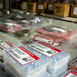 excavator parts warehouse
